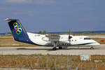Olympic Air, SX-BIP, Bombardier DHC-8 102, msn: 347, 08.Oktober 2018, RHO Rhodos, Greece.