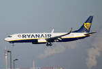 Ryanair, Boeing, B 737-8AS, EI-EKW, BER, 12.02.2022