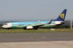 Ryanair EI-EMK rollt zum Start in Dortmund 30.8.2015
