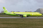 S7 Airlines, D-AVZE (later Reg.: VQ-BDI), Airbus, A321-271N, 18.03.2019, XFW, Hamburg-Finkenwerder, Germany           
