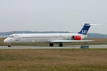 SAS Scandinavian Airlines, OY-KHN, McDonnell Douglas MD-82, msn: 53000/1812, 15.Januar 2005, GVA Genève, Switzerland.