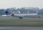 SAS, OY-KFA, Bombardier CRJ-900 (Johan Viking), 2009.03.17, DUS, Dsseldorf, Germany