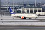 SAS Norge Boeing 737-405 LN-BRE Flughafen Mnchen 29.01.2011