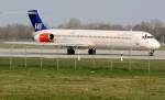 SAS Mc Donnell Douglas MD 82 LN-RML Flughafen Mnchen 08.04.2011