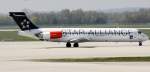 SAS Mc Donnell Douglas MD 87 SE-DIB Flughafen Mnchen 08.04.2011