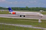 SAS Scandinavian, LN-RMM  Blenda Viking , MD82 rollt in MUC zum Start nach Kopenhagen (CPH) 21.05.2013