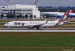 Sky Airlines, TC-SKP  Kapadokya , Boeing B 737-94X(ER) beim Start in MUC nach Antalya (AYT) 28.08.2012