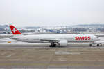 SWISS Global Air Lines, HB-JNF, Boeing 777-3DEER, 19.Januar 2017, ZRH Zürich, Switzerland.