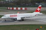 Swiss Bombardier CSeries CS100 (BD-500-1A10) HB-JBB, Canton de Genève , cn(MSN): 50011,
Zürich-Kloten Airport, 20.03.2017.