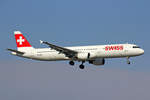 SWISS International Air Lines, HB-IOM, Airbus A321-212.