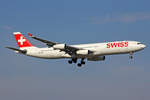 SWISS International Air Lines, HB-JMM, Airbus A340-313X,  Solothurn , 15.März 2017, ZRH Zürich, Switzerland.