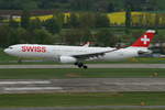 Swiss Airbus A330-343 HB-JHF, cn(MSN): 1089,
Zürich-Kloten Airport, 16.04.2017.