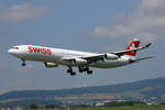 SWISS International Air Lines, HB-JMA, Airbus A340-313X,  Frauenfeld , 21.Juli 2017, ZRH Zürich, Switzerland.