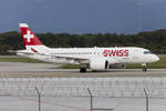Swiss, HB-JBF, Bombardier, CS-100, 24.09.2017, GVA, Geneve, Switzerland      