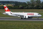 Swiss Bombardier CSeries CS100 (BD-500-1A10) HB-JBH, cn(MSN): 50017,
Wien Schwechat, 21.08.2017.