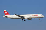 SWISS International Air Lines, HB-IOL, Airbus A321-111, msn: 1144, 24.März 2018, ZRH Zürich, Switzerland.
