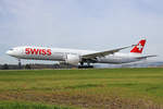 SWISS International Air Lines, HB-JNC, Boeing 777-3DEER, msn: 44584/1391, 14.April 2018, ZRH Zürich, Switzerland.