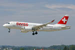 SWISS International Air Lines, HB-JBF, Bombardier CS-100, msn: 50015, 21.Mai 2018, ZRH Zürich, Switzerland.