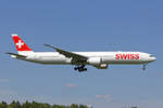 SWISS International Air Lines, HB-JNI, Boeing 777-3DEER, msn: 62754/1540, 21.Mai 2018, ZRH Zürich, Switzerland.