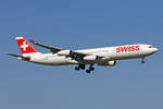SWISS International Air Lines, HB-JMH, Airbus A340-313X, msn: 585,  Chur , 05.September 2018, ZRH Zürich, Switzerland.
