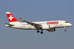 SWISS International Air Lines, HB-JBA, Bombardier CS-100,  Kanton Zürich , msn: 50010, 21.Februar 2019, ZRH Zürich, Switzerland.