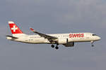 SWISS International Air Lines, HB-JCM, Bombardier CS-300, msn: 55030, 21.Februar 2019, ZRH Zürich, Switzerland.