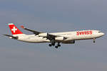 SWISS International Air Lines, HB-JMI, Airbus A340-313X, msn: 598,  Schaffhausen , 21.Februar 2019, ZRH Zürich, Switzerland.