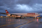 SWISS International Air Lines, HB-JMB, Airbus A340-313X, msn: 545,  Zürich , 09.März 2019, ZRH Zürich, Switzerland.