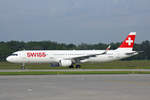 SWISS International Air Lines, HB-ION, Airbus A321-212,  Lugano , 25.Mai 2019, ZRH Zürich, Switzerland.