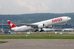 SWISS International Air Lines, HB-JNJ, Boeing 777-3DEER, msn: 62755/1545, 25.Mai 2019, ZRH Zürich, Switzerland.