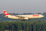 SWISS International Air Lines, HB-JHA, Airbus A330-343X, msn: 1000,  Schwyz , 25.Juni 2019, ZRH Zürich, Switzerland.