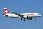 SWISS International Air Lines, HB-JDA, Airbus A320-271N, msn: 9246,  Engelberg , 21.August 2020, ZRH Zürich, Switzerland.