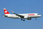 SWISS International Air Lines, HB-JDB, Airbus A320-271N, msn: 9373,  Riederalp , 21.August 2020, ZRH Zürich, Switzerland.