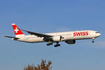 SWISS International Air Lines, HB-JNK, Boeing 777-3DEER, msn: 66091/1631,  Luzern , 14.November 2020, ZRH Zürich, Switzerland.