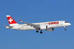 SWISS International Air Lines, HB-JCG, Bombardier CS-300, msn: 55020, 13.Februar 2021, ZRH Zürich, Switzerland.