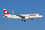 SWISS International Air Lines, HB-JDC, Airbus A320-271N, msn: 10242,  Pontresina , 13.Februar 2021, ZRH Zürich, Switzerland.
