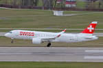 SWISS International Air Lines, HB-JCS, Airbus A220-371, msn: 55045, 16.März 2021, ZRH Zürich, Switzerland.