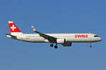 SWISS International Air Lines, HB-JPB, Airbus A321-271NX, msn: 10115,  Château-d'Oex , 23.April 2021, ZRH Zürich, Switzerland.