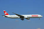 SWISS International Air Lines, HB-JNK, Boeing B777-3DEER, msn: 66091/1631,  Luzern ,  04.September 2021, ZRH Zürich, Switzerland.