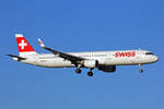 SWISS International Air Lines, HB-IOO, Airbus A321-212, msn: 7007, 22.Oktober 2021, ZRH Zürich, Switzerland.