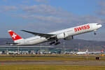 SWISS International Air Lines, HB-JNA, Boeing 777-3DEER, msn: 44582/1363, 16.Januar 2022, ZRH Zürich, Switzerland.