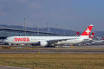 SWISS International Air Lines, HB-JNG, Boeing777-3DEER, msn: 62752/1471, 16.Januar 2022, ZRH Zürich, Switzerland.