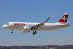 SWISS International Air Lines, HB-JDF, Airbus A320-271N, msn: 10735,  Wildhaus , 18.April 2022, ZRH Zürich, Switzerland.