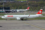 SWISS International Air Lines, HB-JPB, Airbus A321-271NX, msn: 10115,  Château-d'Oex , 18.April 2022, ZRH Zürich, Switzerland.