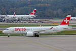 SWISS International Air Lines, HB-JCF, Bombardier CS-300, msn: 55015, 10.Oktober 2022, ZRH Zürich, Switzerland.