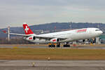 SWISS International Air Lines, HB-JMG, Airbus A340-313X, msn: 562,  Luzern , 23.Januar 2008, ZRH Zürich, Switzerland.