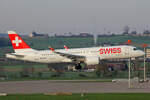 SWISS International Air Lines, HB-JCE, Bombardier CS-300, msn: 55014, 10.April 2023, ZRH Zürich, Switzerland.