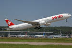 SWISS International Air Lines, HB-JNL, Boeing B777-3DEER, msn: 66092 /1636, 29.Mai 2023, ZRH Zürich, Switzerland.