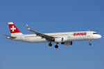 SWISS International Air Lines, HB-IOO, Airbus A321-212, msn: 7007, 04.Januar 2026, ZRH Zürich, Switzerland.