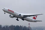 SWISS International Air Lines, HB-JNB, Boeing B777-3DEER, msn: 44583/1383, 19.Januar 2026, ZRH Zürich, Switzerland.